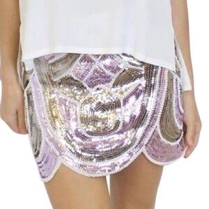 Endless Rose sequin mini skirt